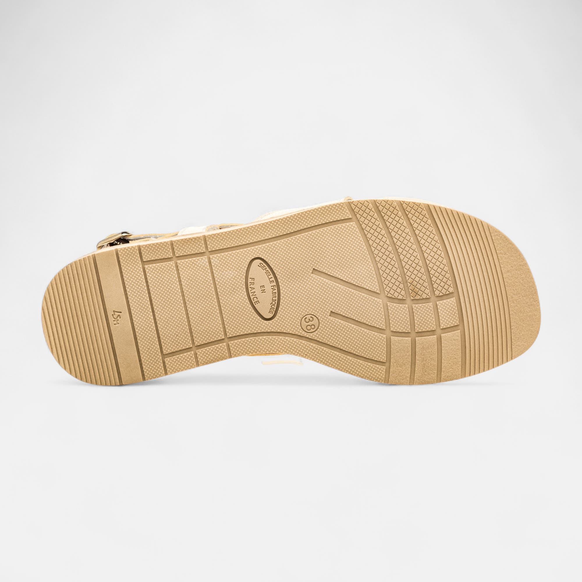 Sandales Femme en cuir beige
