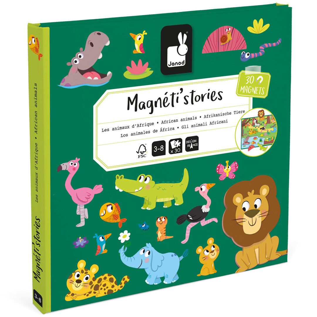 Janod magnéti'stories - afrikaanse dieren