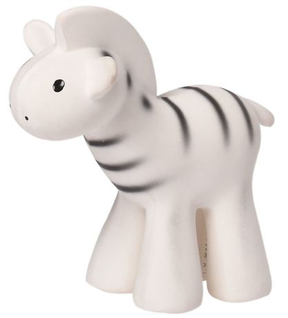 Tikiri Beißring - Naturgummi - Zebra - Weiß/Schwarz