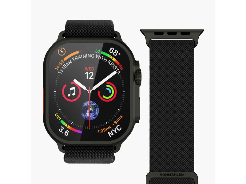 Vonmählen Armband Classic Nylon Loop Apple Watch 44/45/46/4 Armband für Apple Watch 44/45/46/49 mm