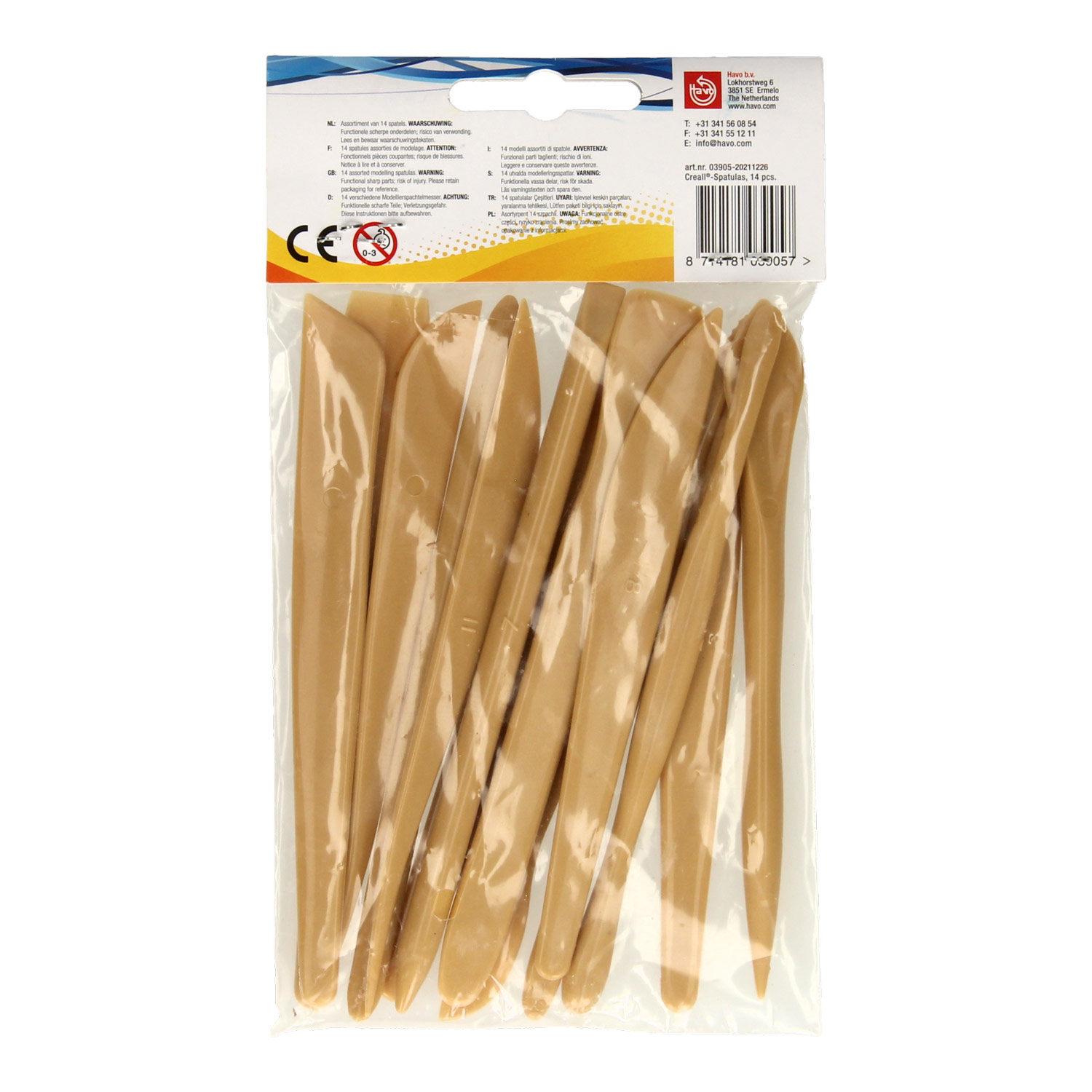 Creall Klei Spatels, 14dlg.