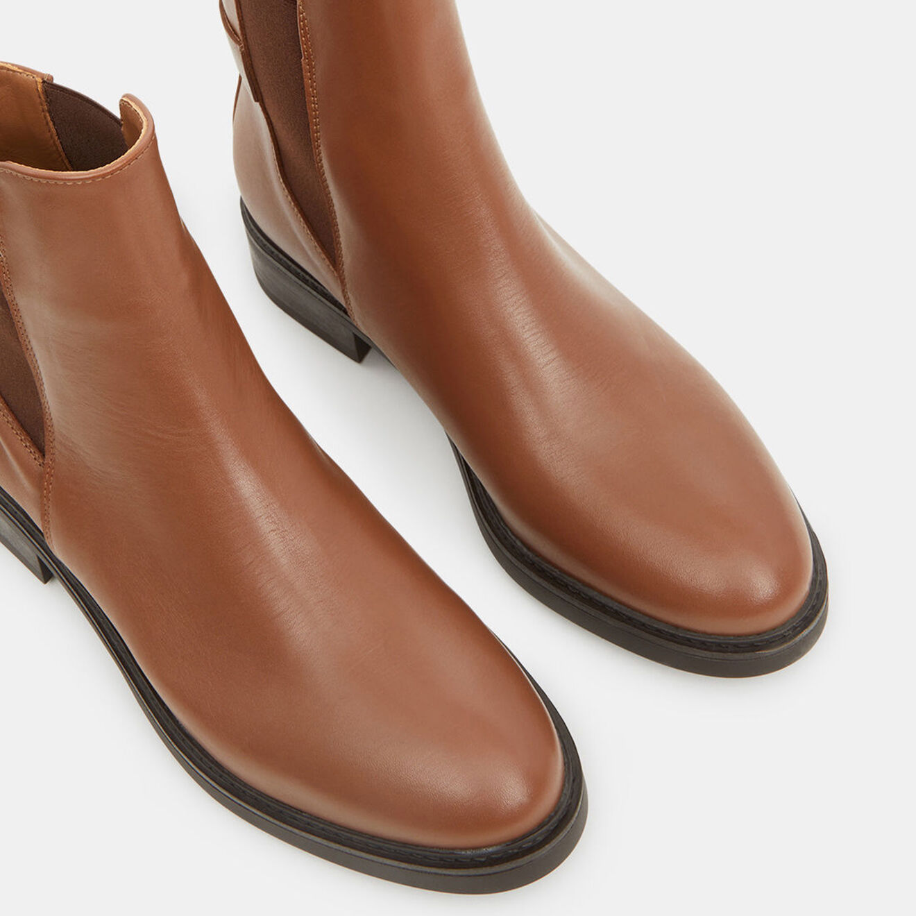 Tommy Hilfiger Chelsea boots en Cuir Hardware marron