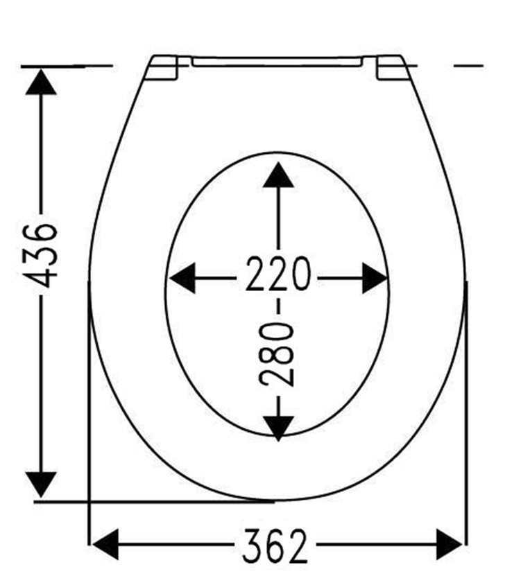 Mueller Toza Plant softclose toiletzitting met Quick-Release