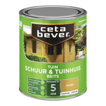 CetaBever Tuinbeits Schuur & Tuinhuis zijdeglans transparant grenen 750 ml