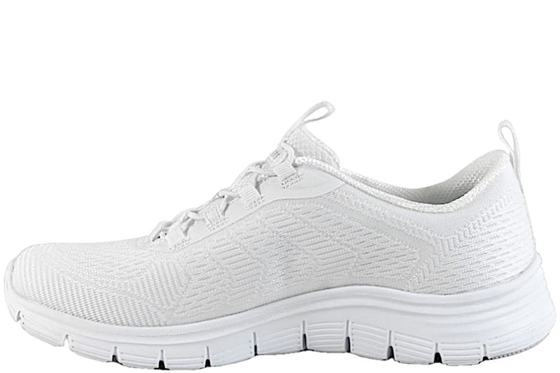 SKECHERS GLEAMING SNEAKERS I HVIDT TEKSTIL