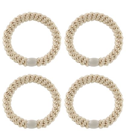 Kknekki Haargummis - 4er-Pack - Beige