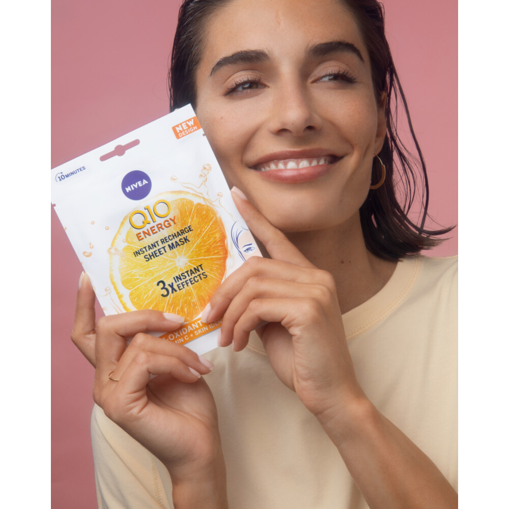 3x Nivea Q10 Tissue Masker Instant Recharge
