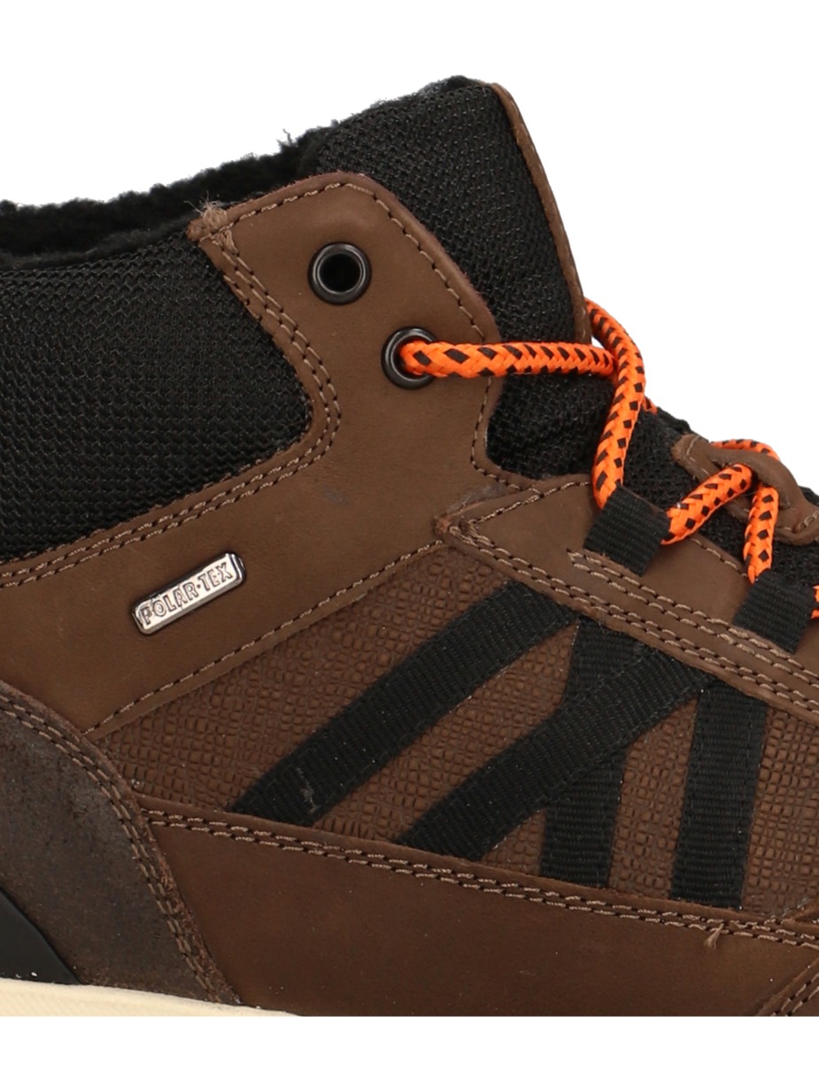 Lederkombination Boot