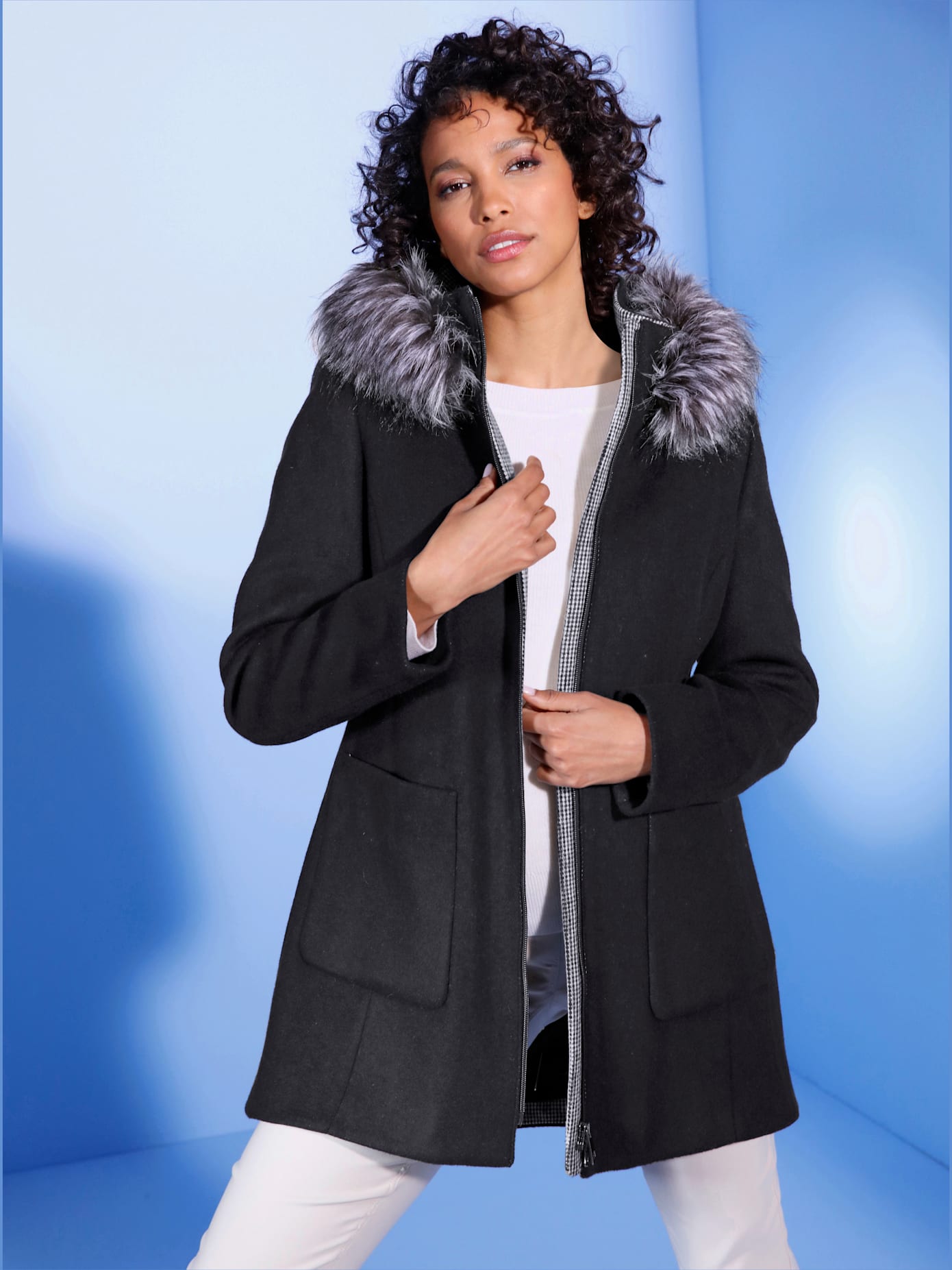 Veste en mélange laine 30% laine