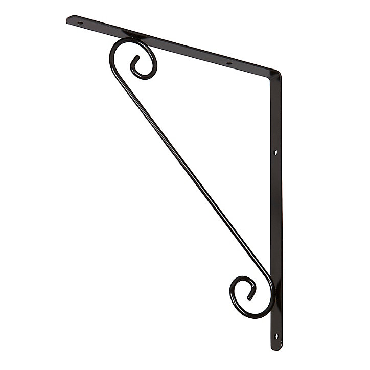 Équerre arabesque 250X300 Noire Antik Form