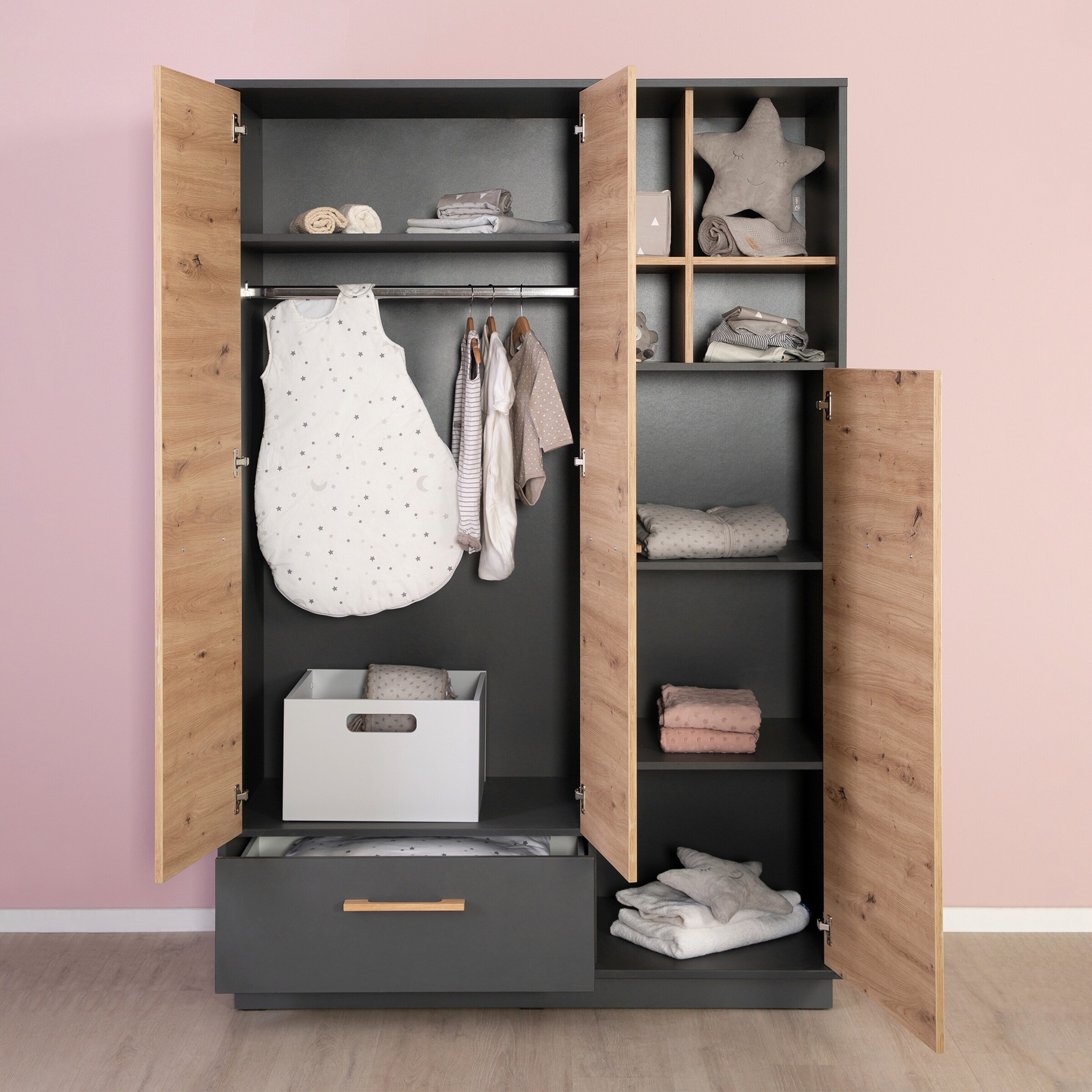roba Kleiderschrank 3-türig Lenn