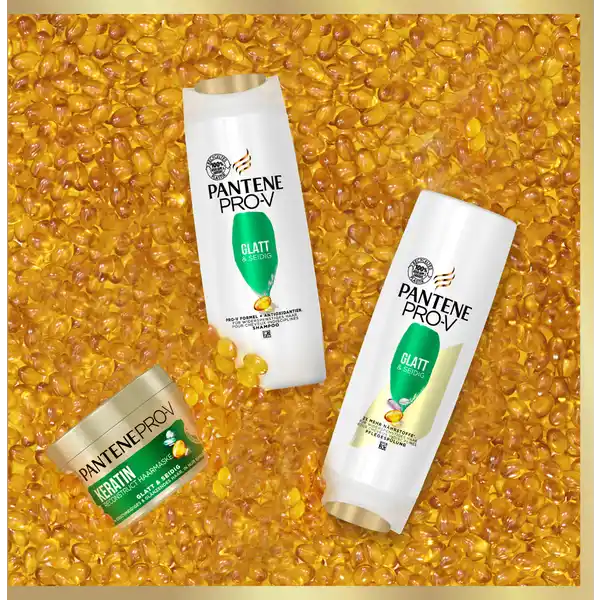 Glatt & Seidig 3 in 1 Shampoo, Pflegespülung & Kur