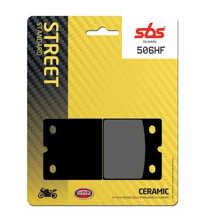 Plaquettes de freins SBS 506HF Organique avant/arrière (selon modèle)