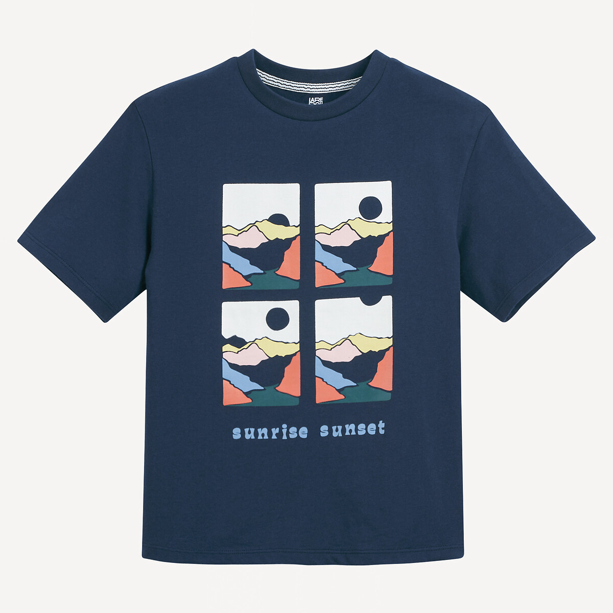 COLEÇÕES LA REDOUTE<br>Camiseta de manga curta com estampa de paisagem