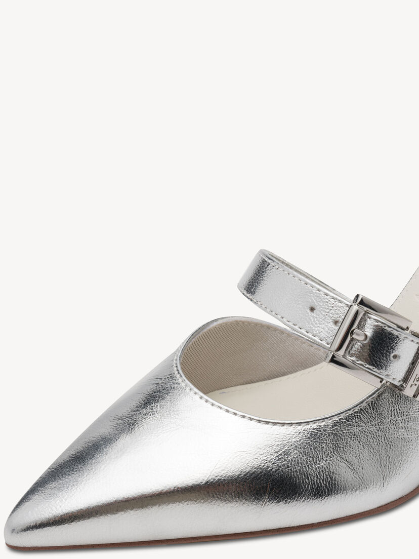 Leren Pumps - metallic