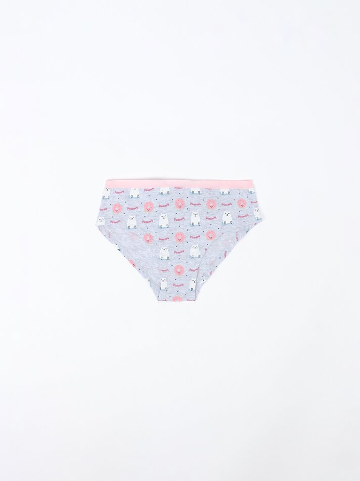 Pacote com 7 calcinhas hipster estampadas - Cores variadas