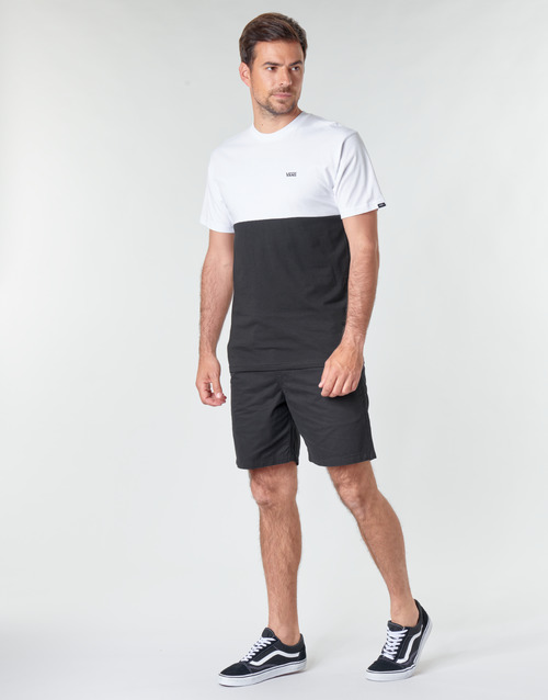 Vans - COLORBLOCK TEE - Noir / Blanc