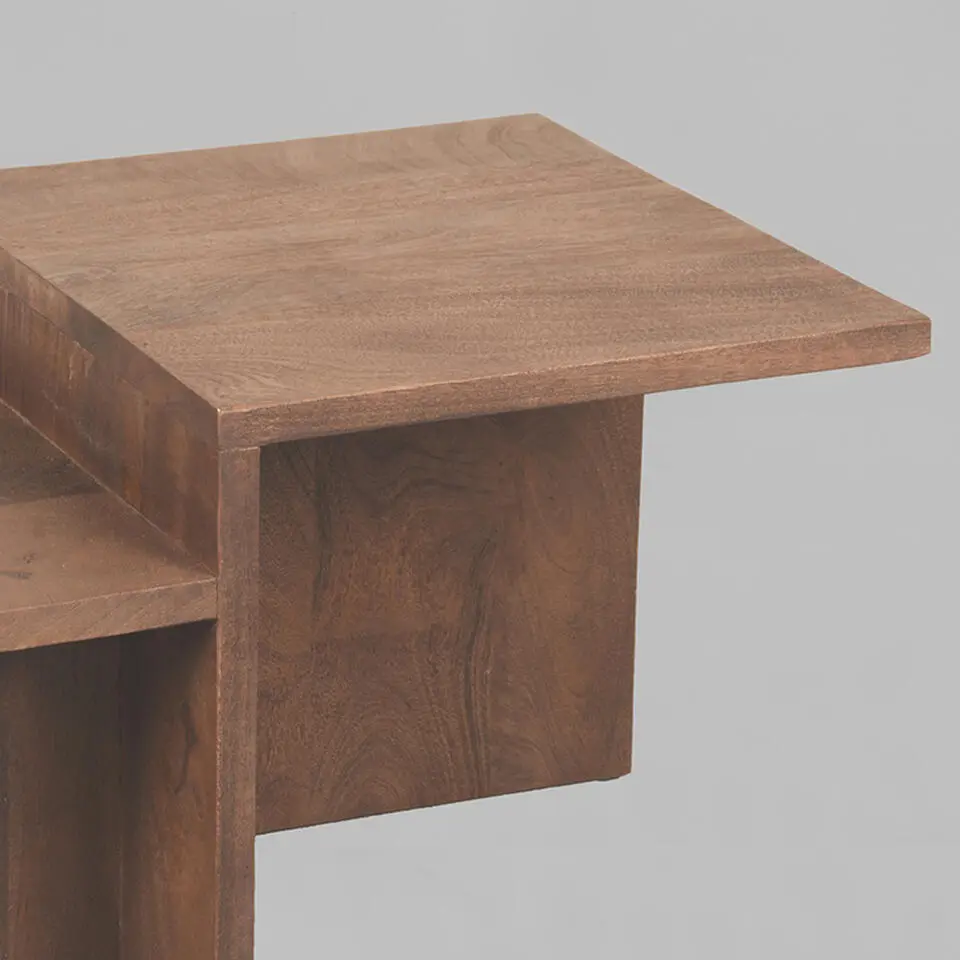 LABEL51 Salontafel Skip - Espresso - Mangohout - 50x90x40 cm