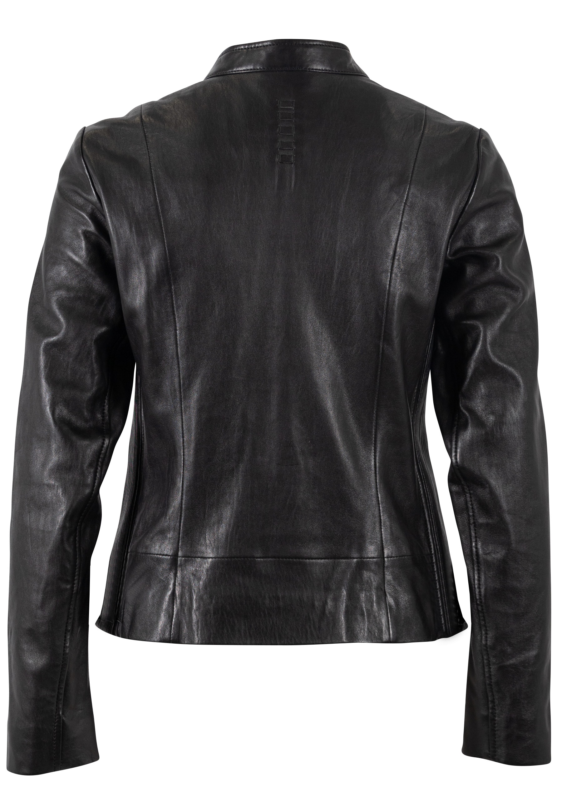 Mauritius Lederjacke »MWMair« mit Stehkragen & Drucker, Slim Fit