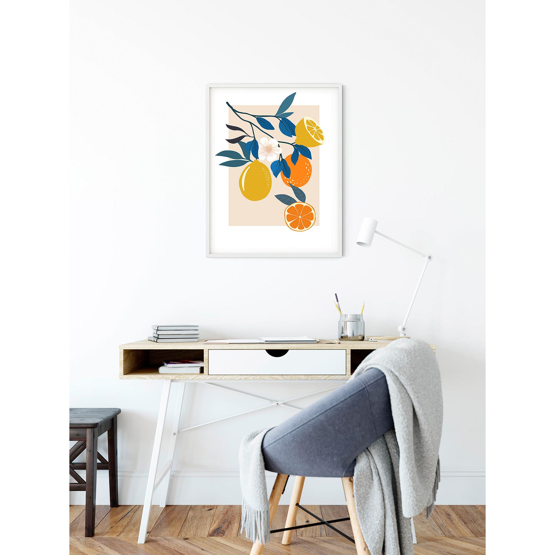 Wandbild ILLUSTRATION FINEST FRUITS - 50x70 cm