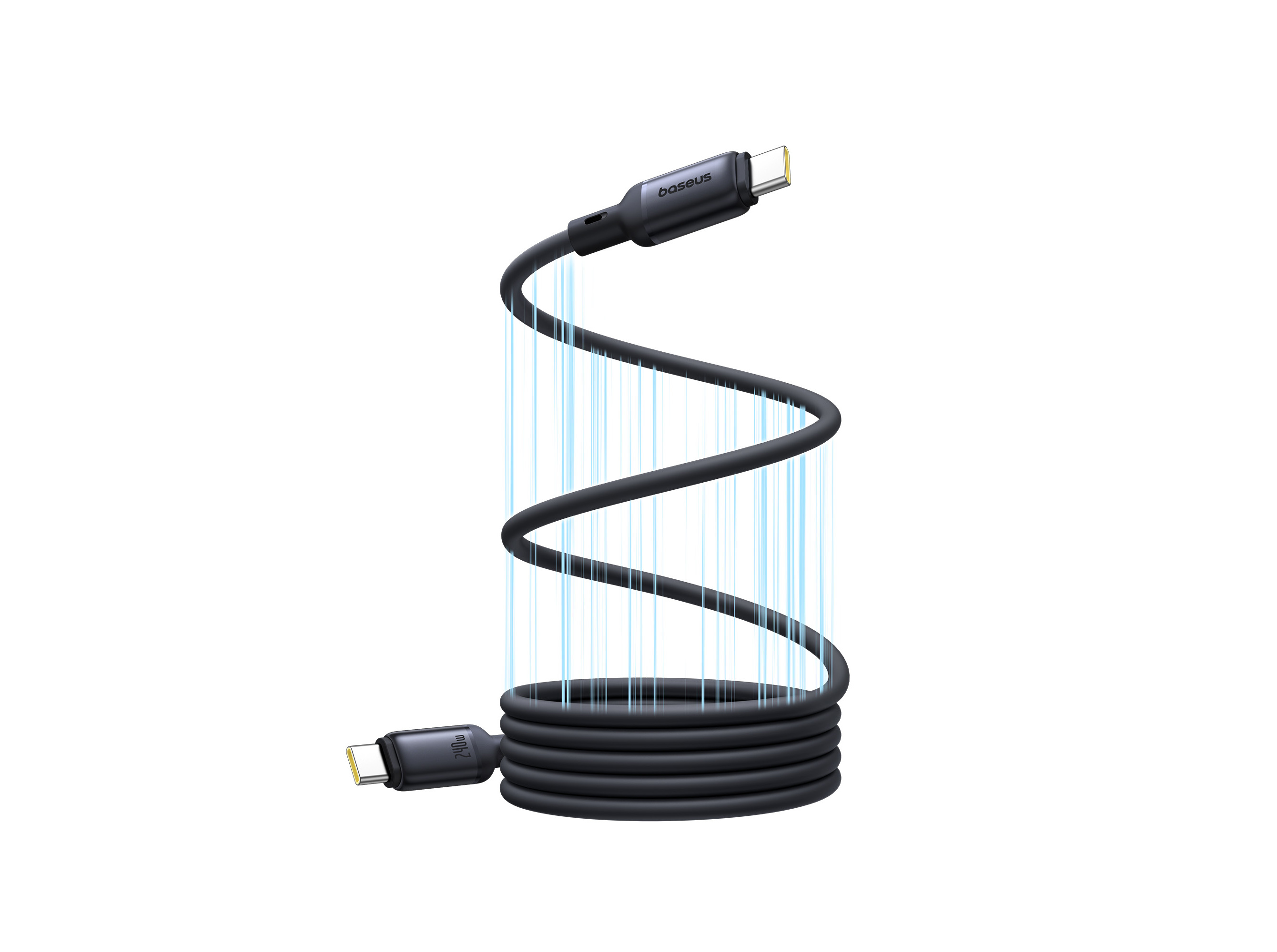 CABO MAGNETICO BASEUS COSMIC BLACK PICOGO USB-C/USB-C