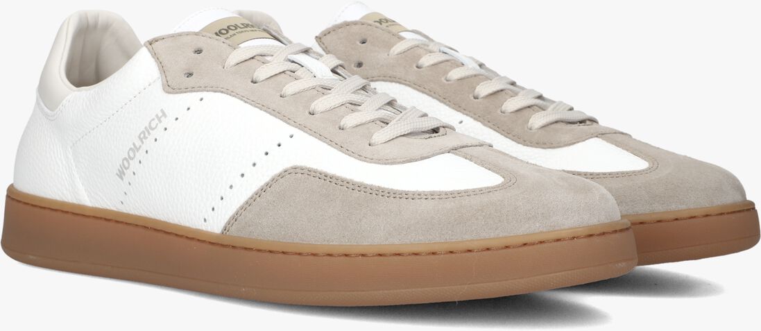 beige woolrich lage sneakers swing court man