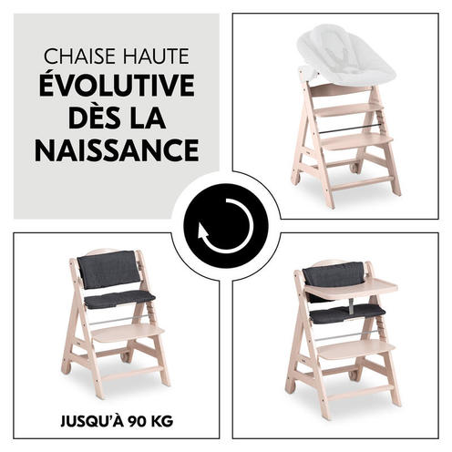 Chaise Haute Beta+B Whitewashed Rosé - HAUCK