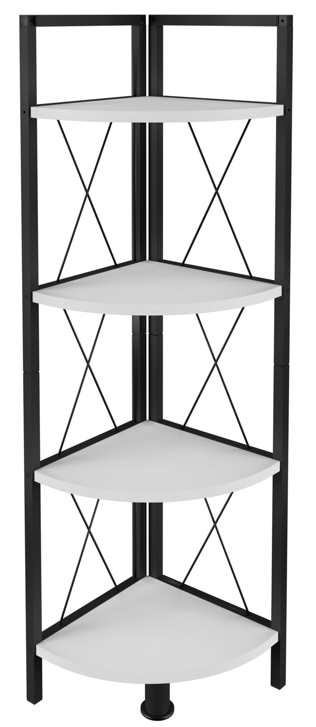 VCM Holz Metall Eckregal Aufbewahrung Stand Regal Bücherregal Deko Bücher Standregal Insasi 4