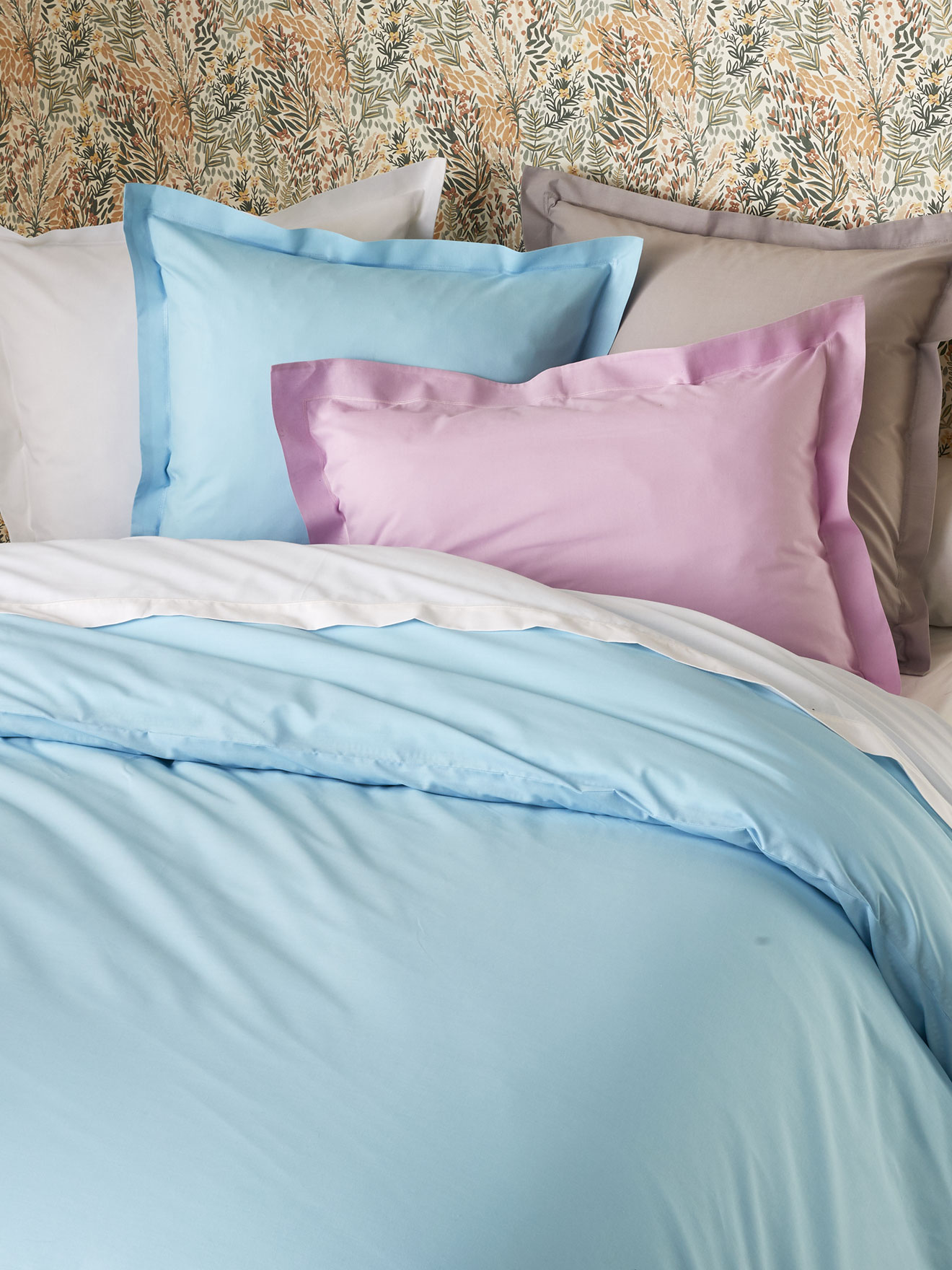 Housse de couette polycoton uni