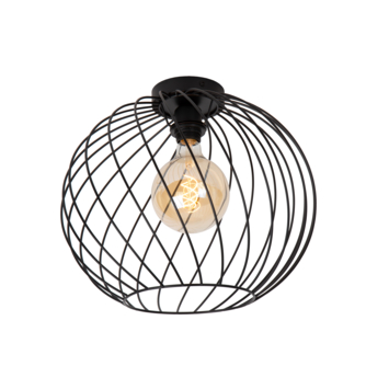 Lucide DANZA plafonnière Ø40 cm Zwart