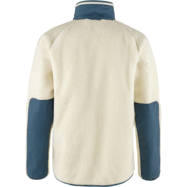 Veste polaire randonnée FJALLRAVEN VARDAG PILE JACKET M CHALK WHITE-INDIGO BLUE