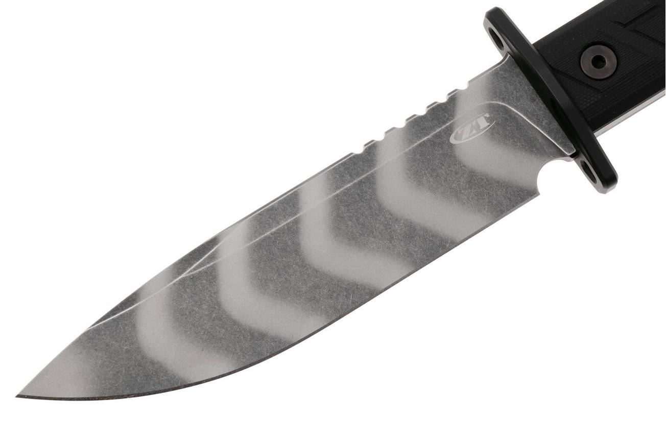 Zero Tolerance 0006TSBLK, Tiger Stripe CPM 3V, Black G10 survivalmes
