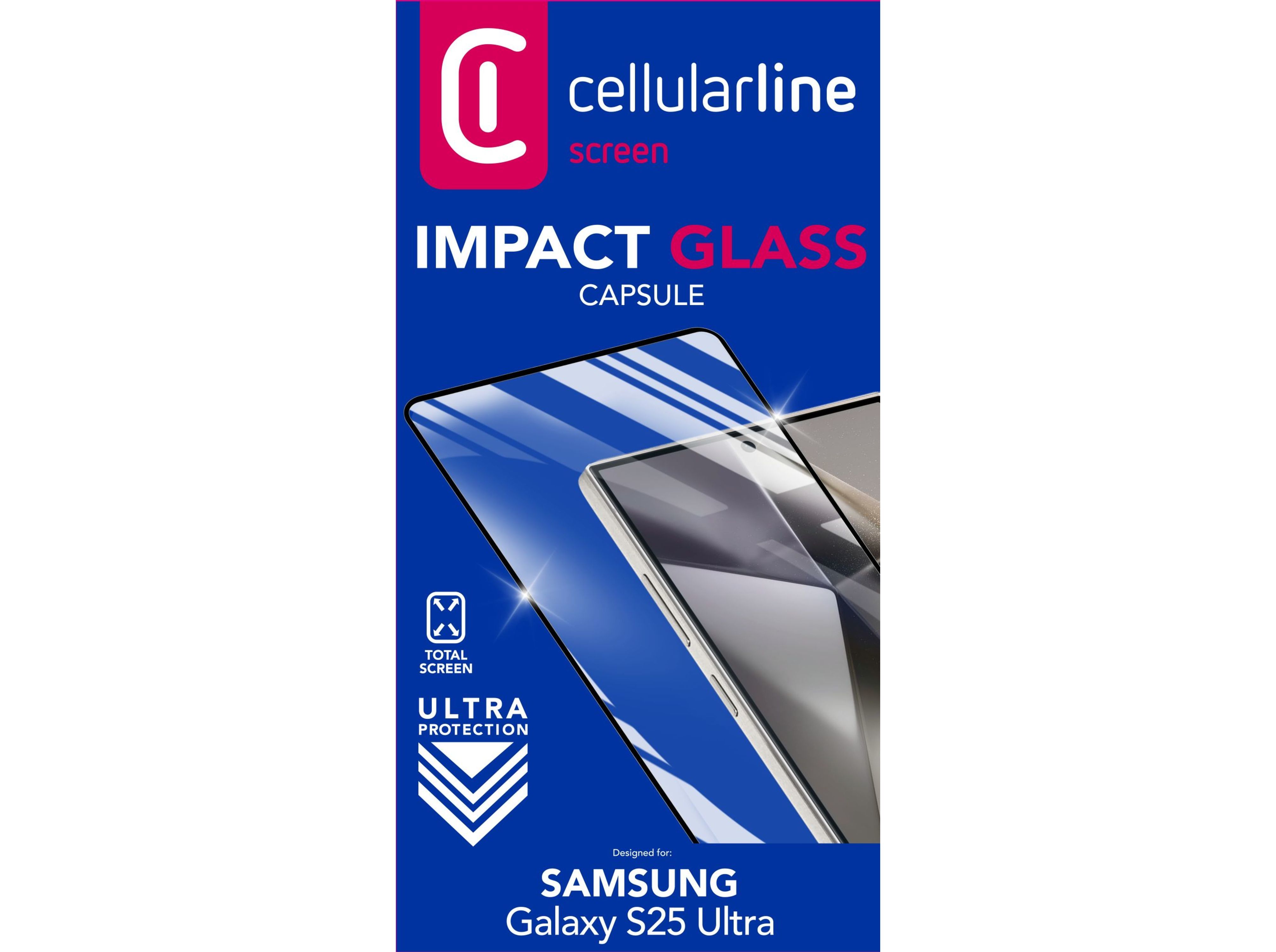 PROTECTOR ECRA VT CELLULARLINE SAMSUNG S25 ULTRA IMP GLASS CAP