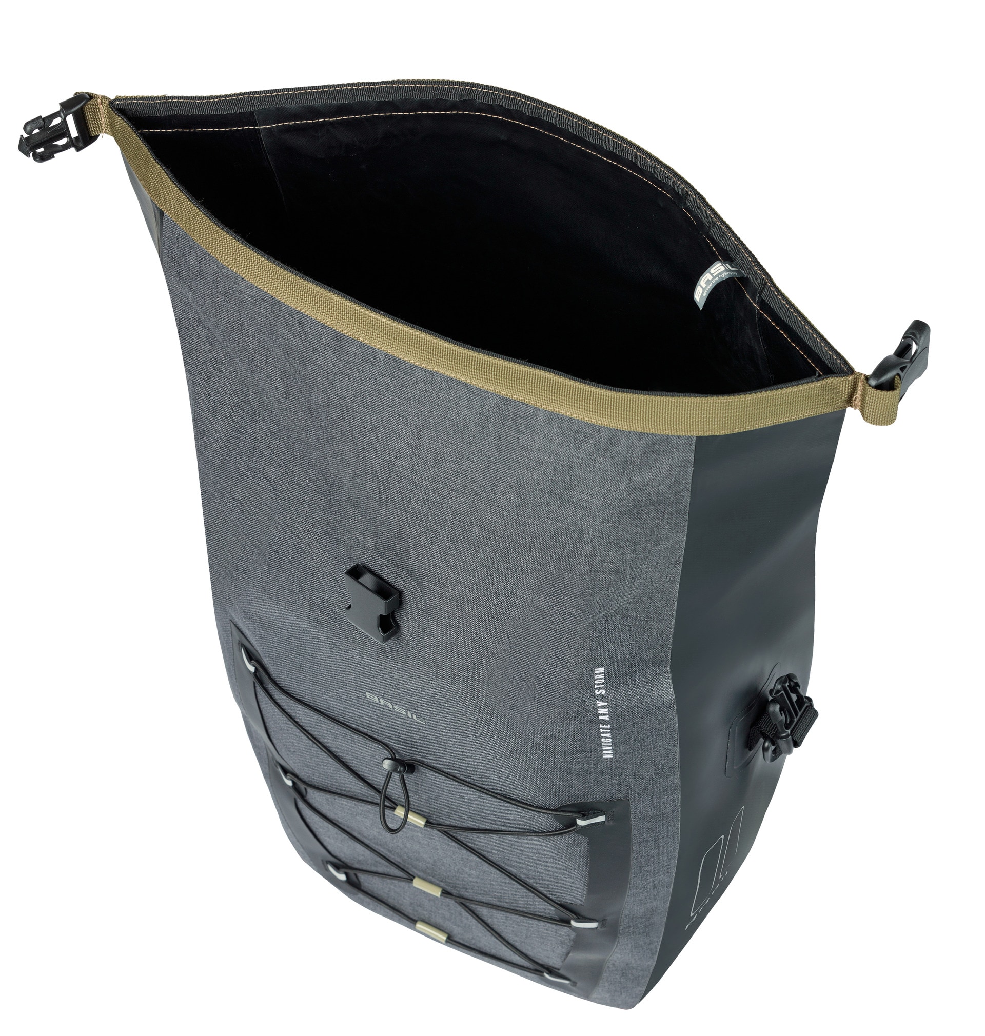 BASIL Fahrrad- Einzeltasche Navigator Storm L, grau