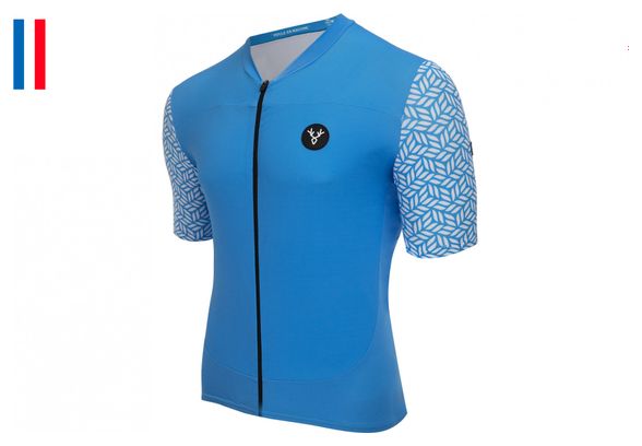 Maillot Manches Courtes LeBram Aspin Bleu Azur Coupe Ajustée