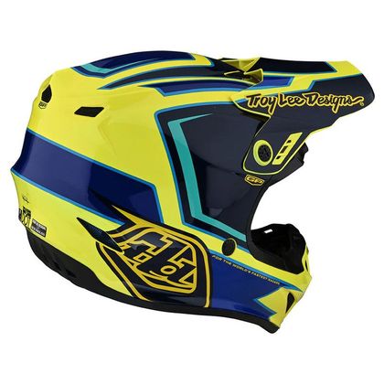 Casque cross TroyLee design GP RITN 2023 - Jaune