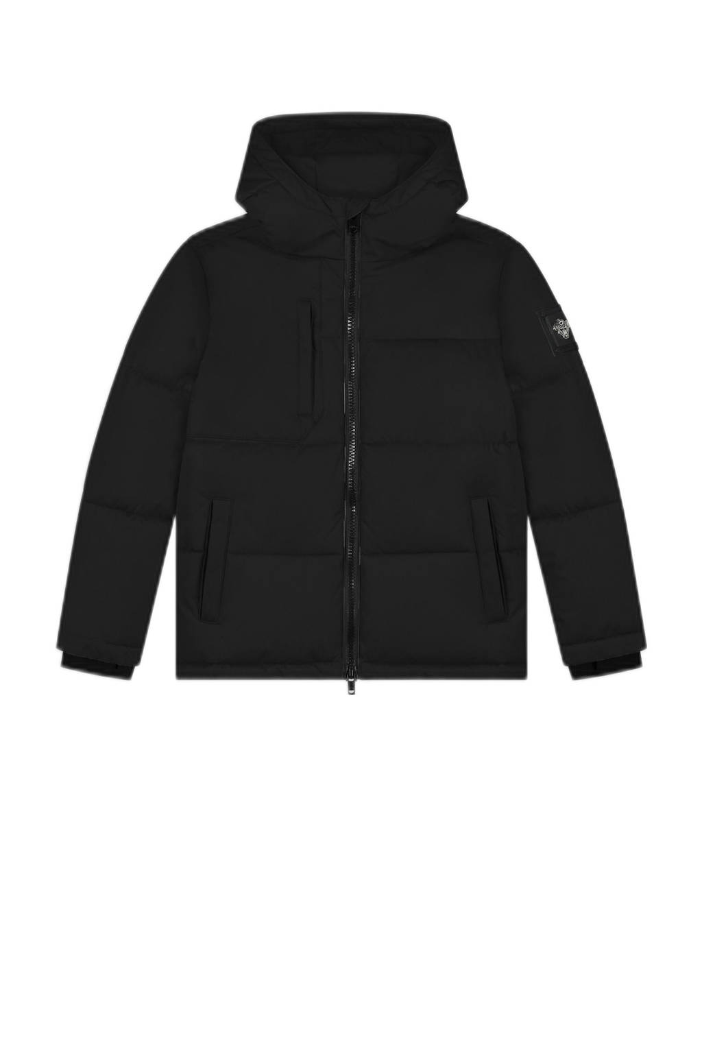 BLACK BANANAS gewatteerde winterjas JR. SONIK PLATE JACKET zwart