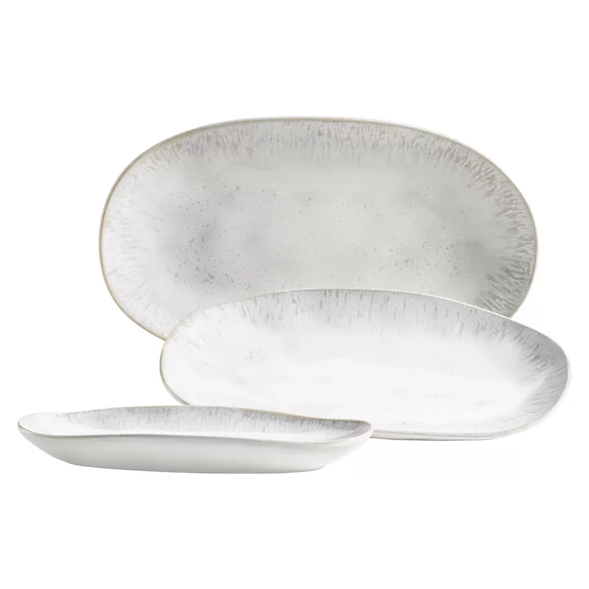 Servierplatten-Set 3tlg. FROZEN weiss