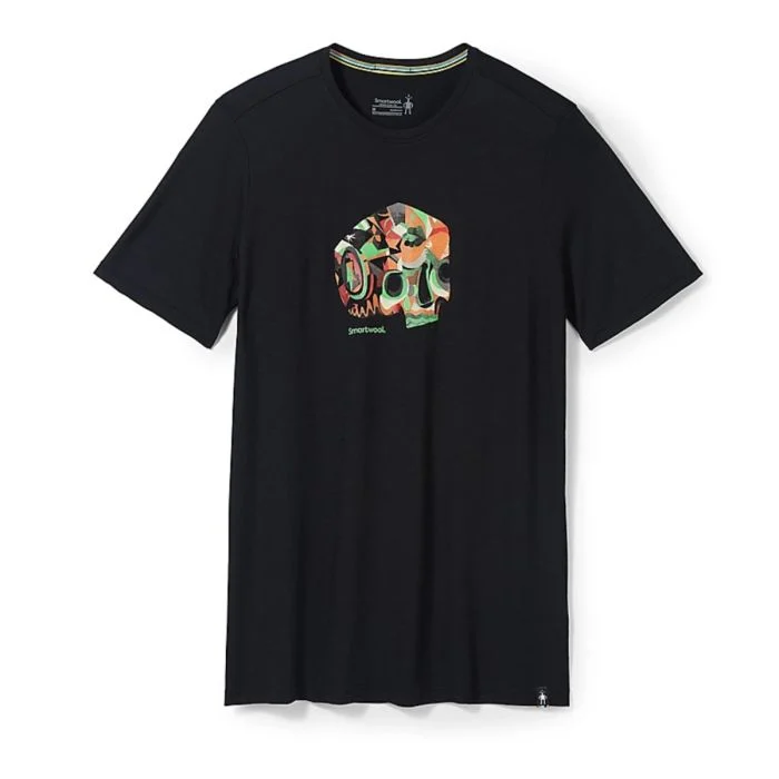 Smartwool Herre T-shirts Def Lyfe Short Sleeve Graphic Tee Slim Fit Sort