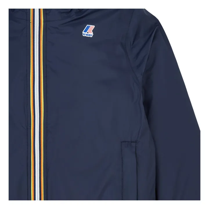 K-way Veste Imperméable Fourrée Le Vrai Claude Orsetto | Bleu marine