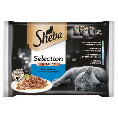 Sheba Selection in Sauce mit Fisch 13x4x85g