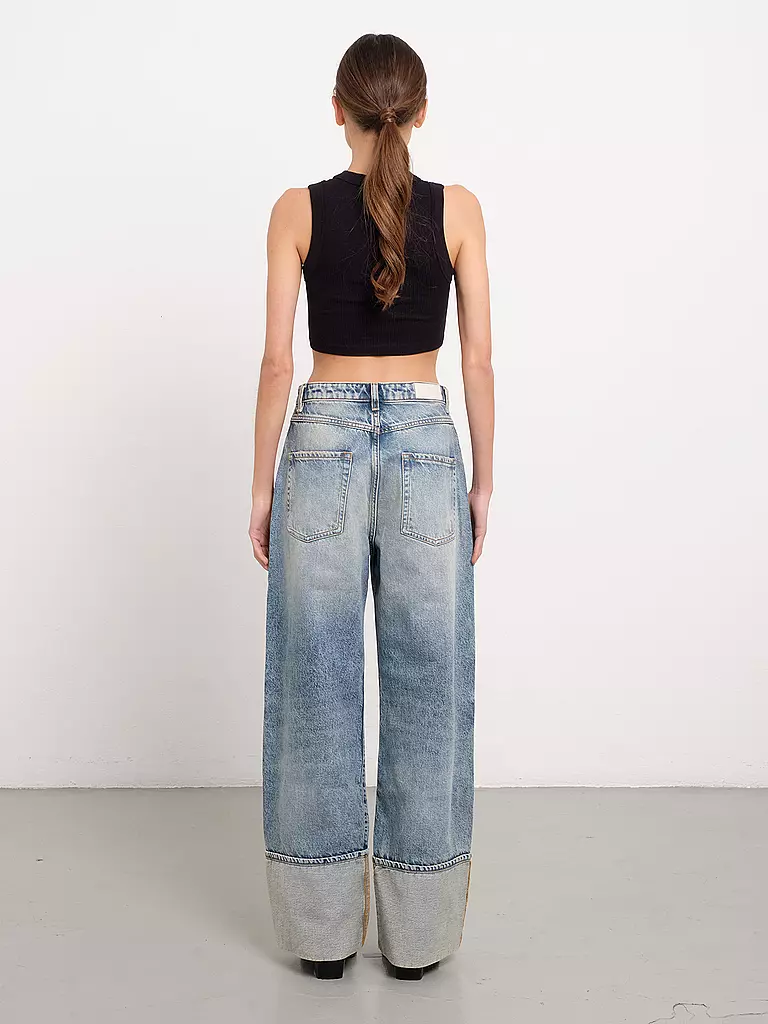 ICON DENIM Jeans Flared Fit KIKI blau