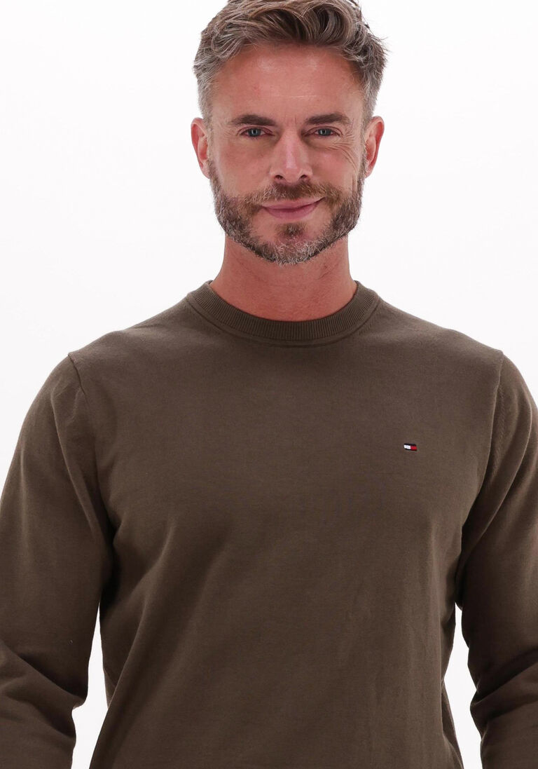 TOMMY HILFIGER groene tommy hilfiger trui 1985 crew neck sweater
