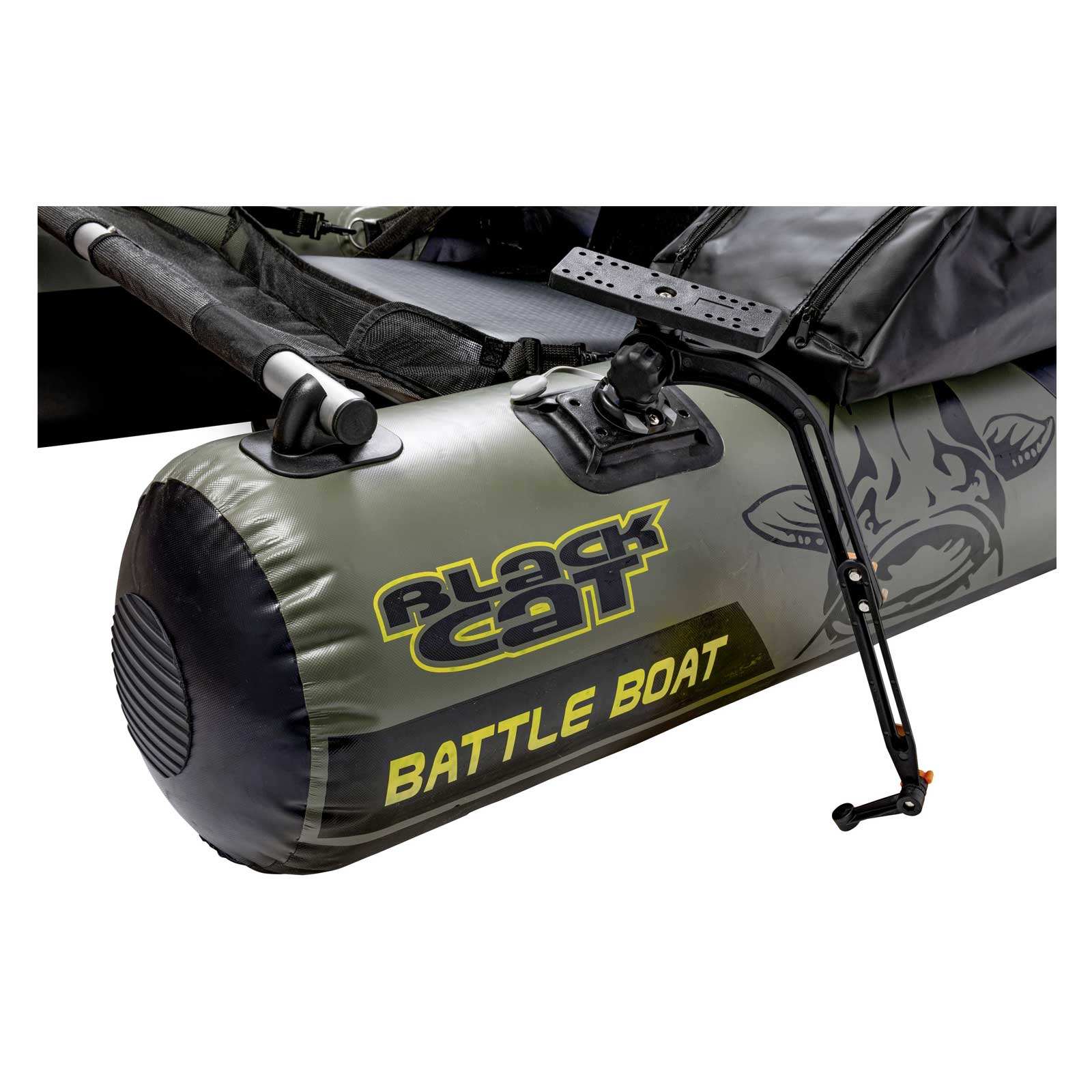 Black Cat Battle Boat Belly Boot