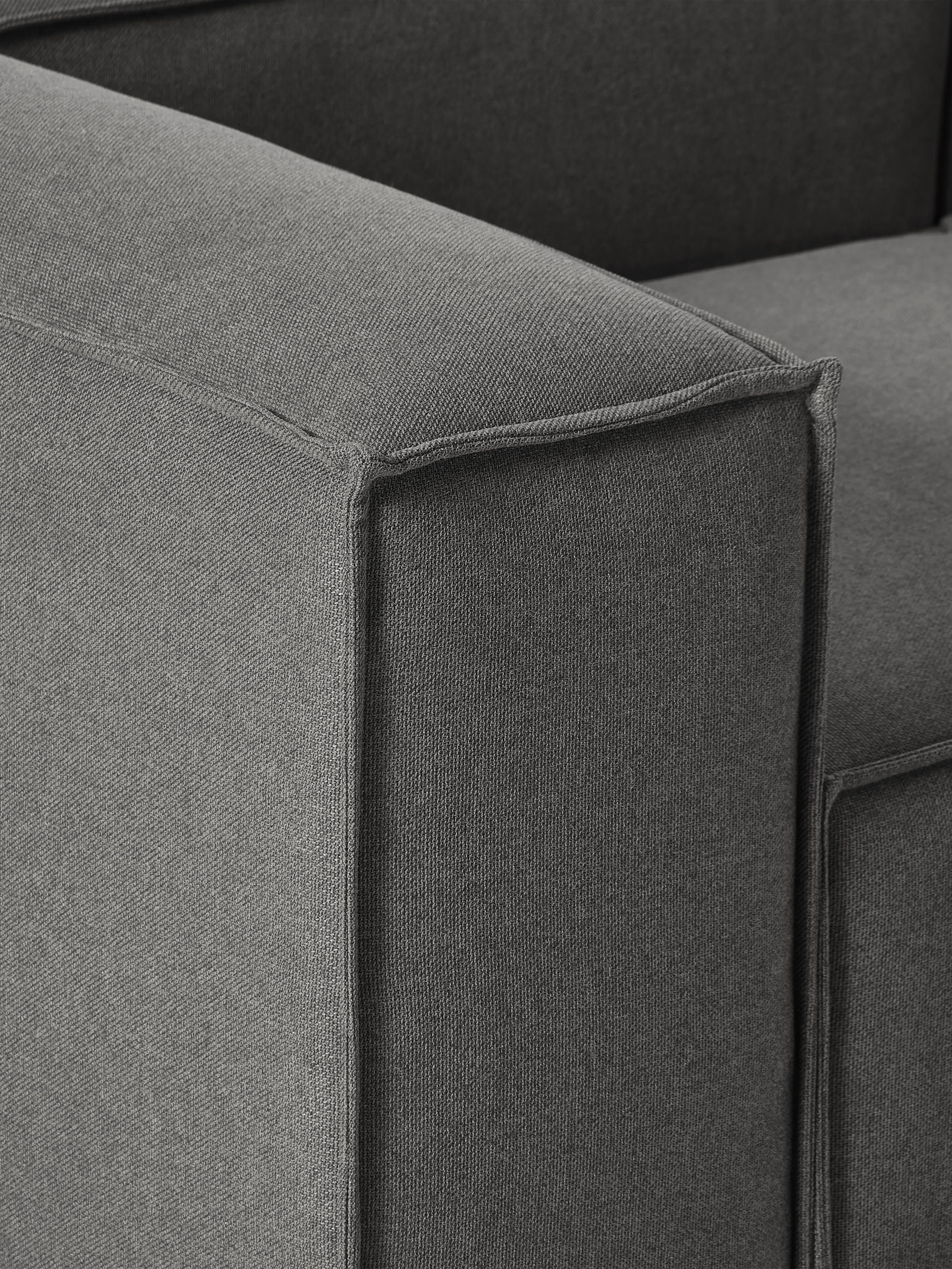 Modulaire bank Lennon (4-zits) met poef (links/rechts)