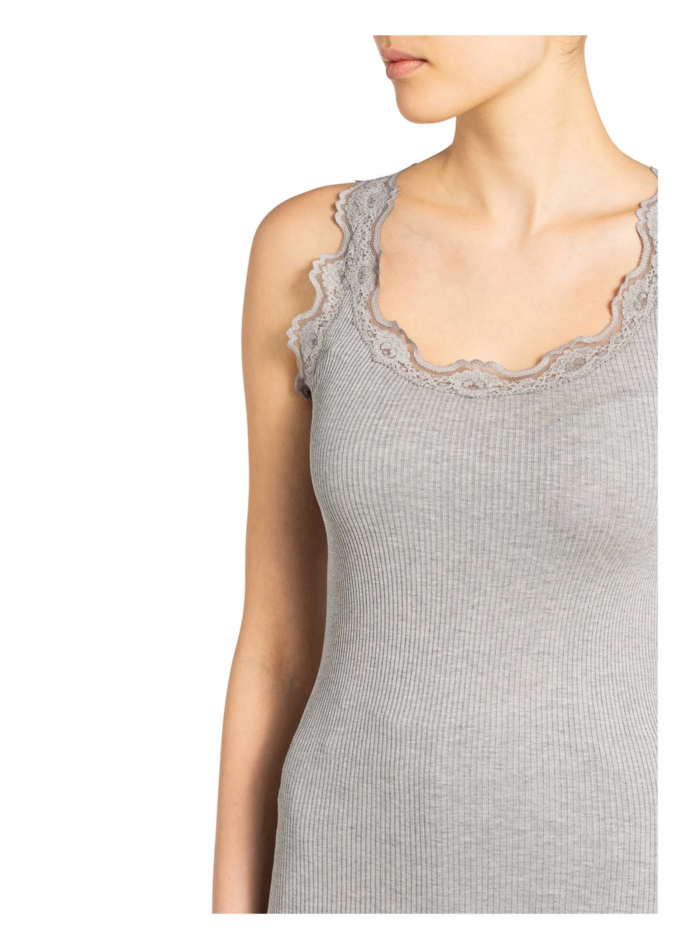 rosemunde Seidentop BABETTE mit Spitze