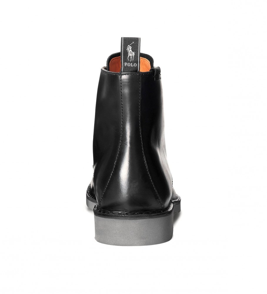 Botas Ralph Lauren Talan de couro preto
