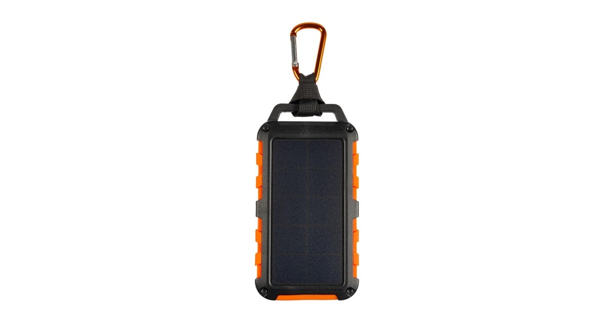 XtormXR104 - Xtreme Solar Powerbank 20W - 10.000 mAh  (Zwart/oranje, Waterproof IPX4)
