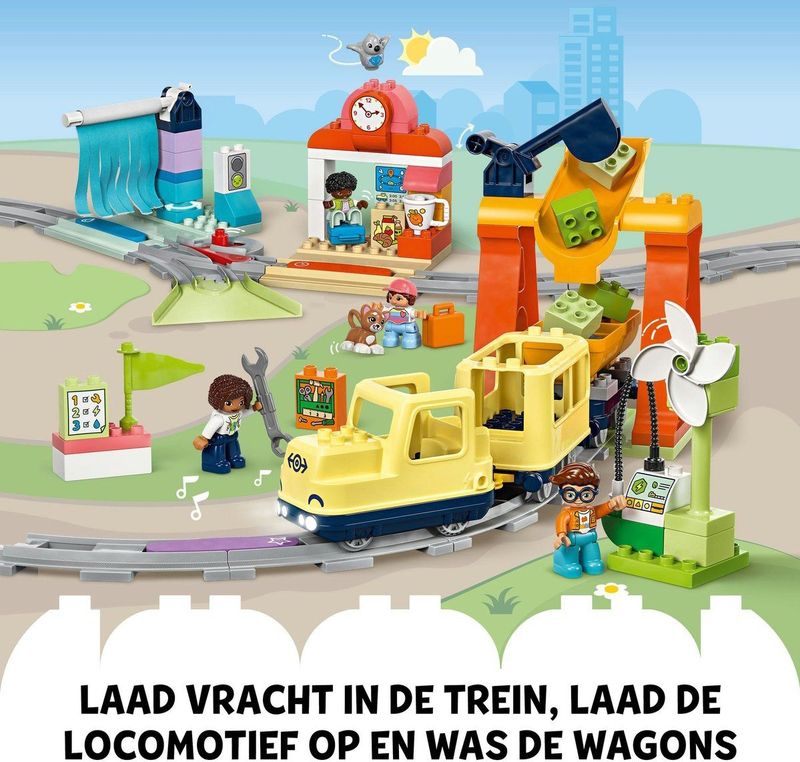 LEGO DUPLO - Grote Interactieve Buurttrein - Educatief Speelgoed - Inclusief Geluiden en Lichten