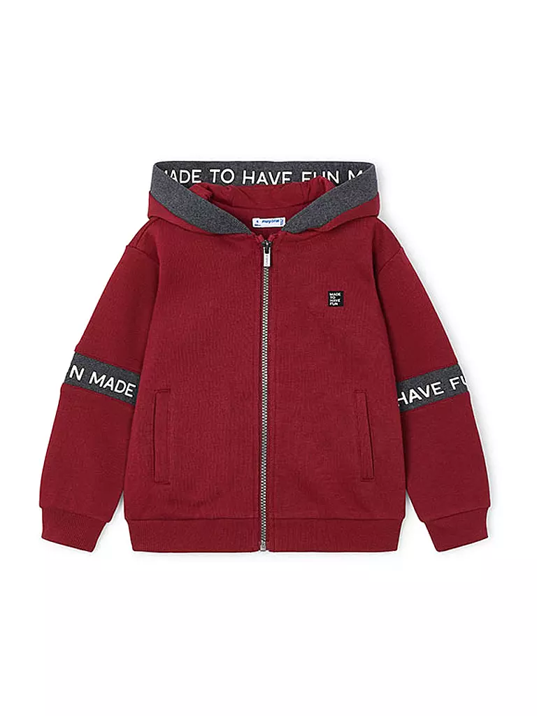 MAYORAL Jungen Sweatjacke dunkelrot